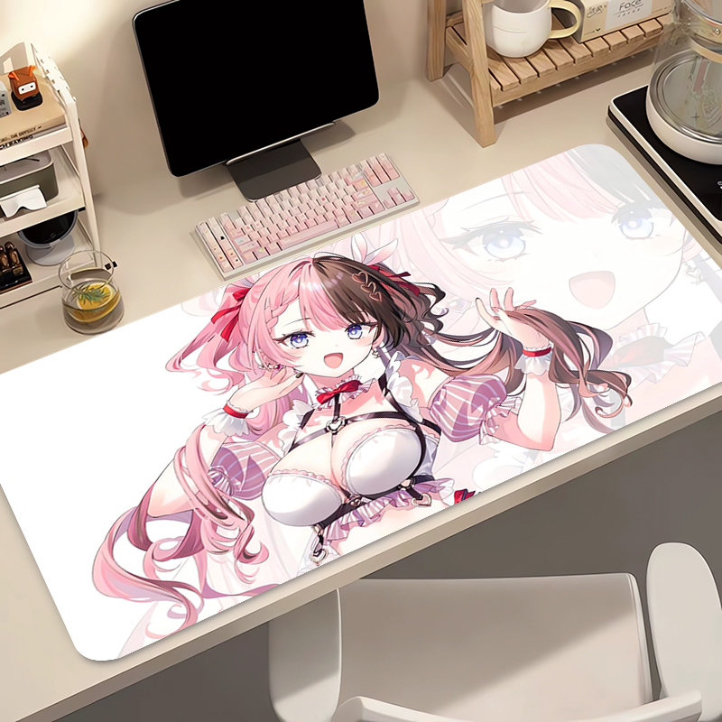 Home Office With Two Desks - Mouse Pad Gamer XXL Anime, Tapete