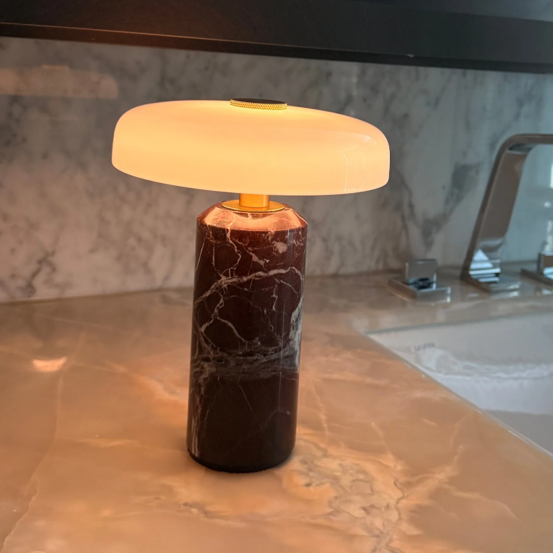 Home Office Uk - Luminária de Mesa de Vidro Luxuosa
