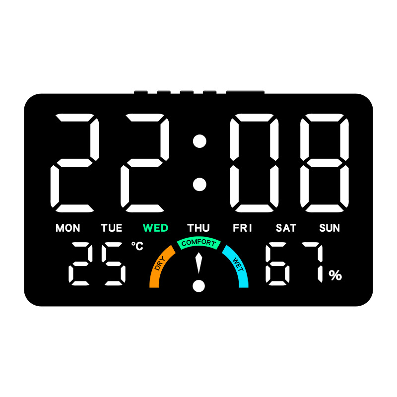 Led Desk Clock - Relógio Digital LED com Alarme, Relógio
