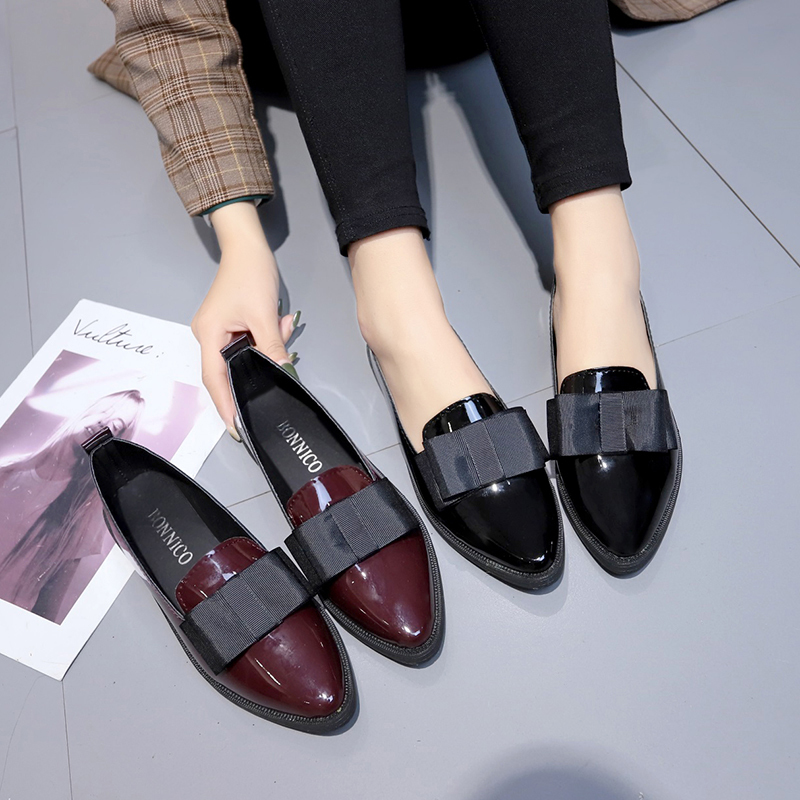 Home Office Makeover - Sapatos de Couro Sintético Preto/Vermelho Vinho