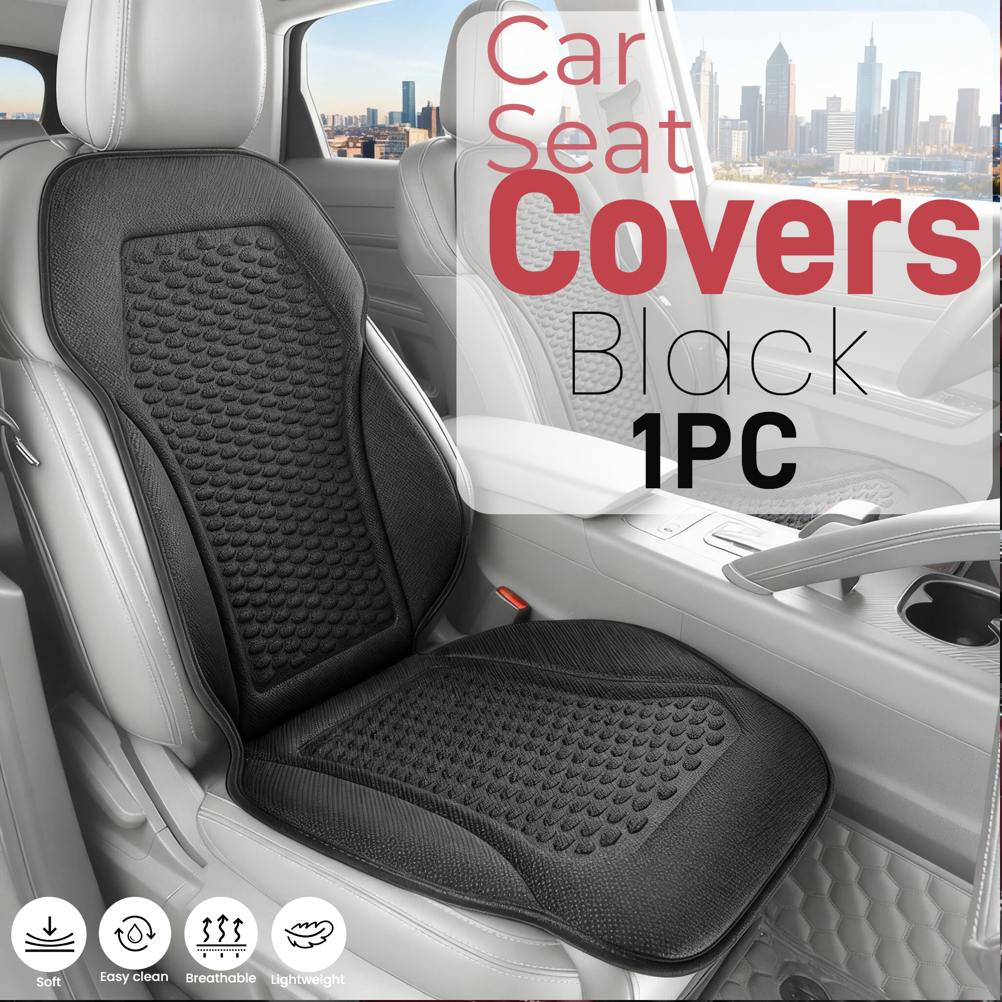 Mesh Back Cushion - Capa de assento de carro 3D,