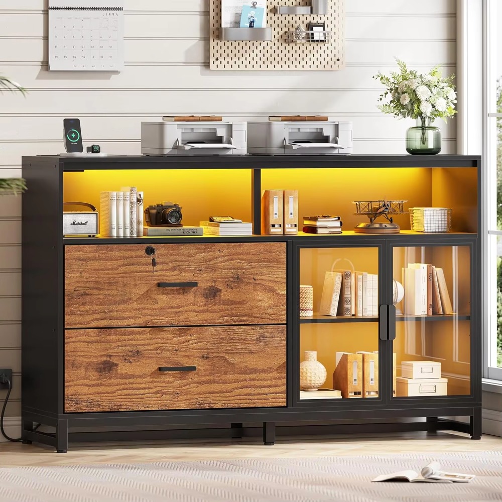 Home Office Free - Armário de arquivo de 59 polegadas,