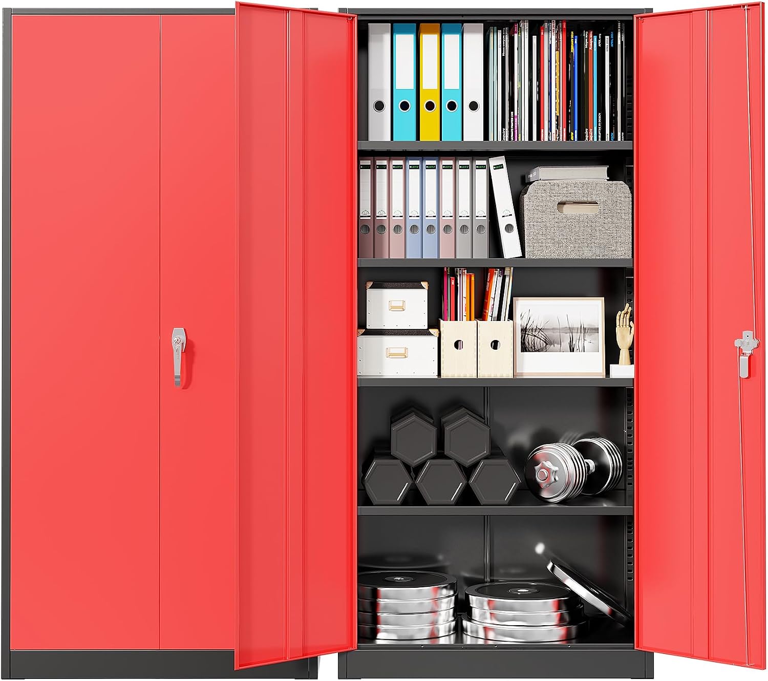 Home Office Organization - Armário de Armazenamento Metálico para Garagem,