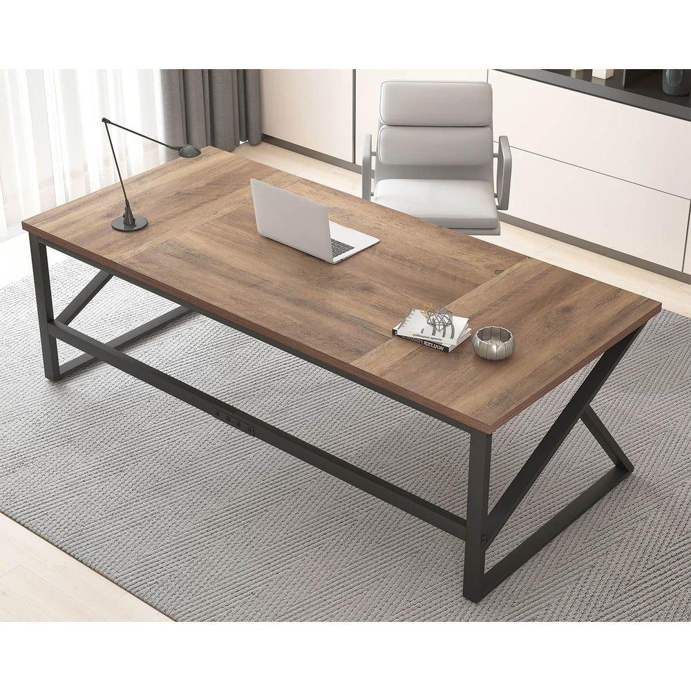 Home Office With Two Desks - Mesa Dupla Extra Longa para Home