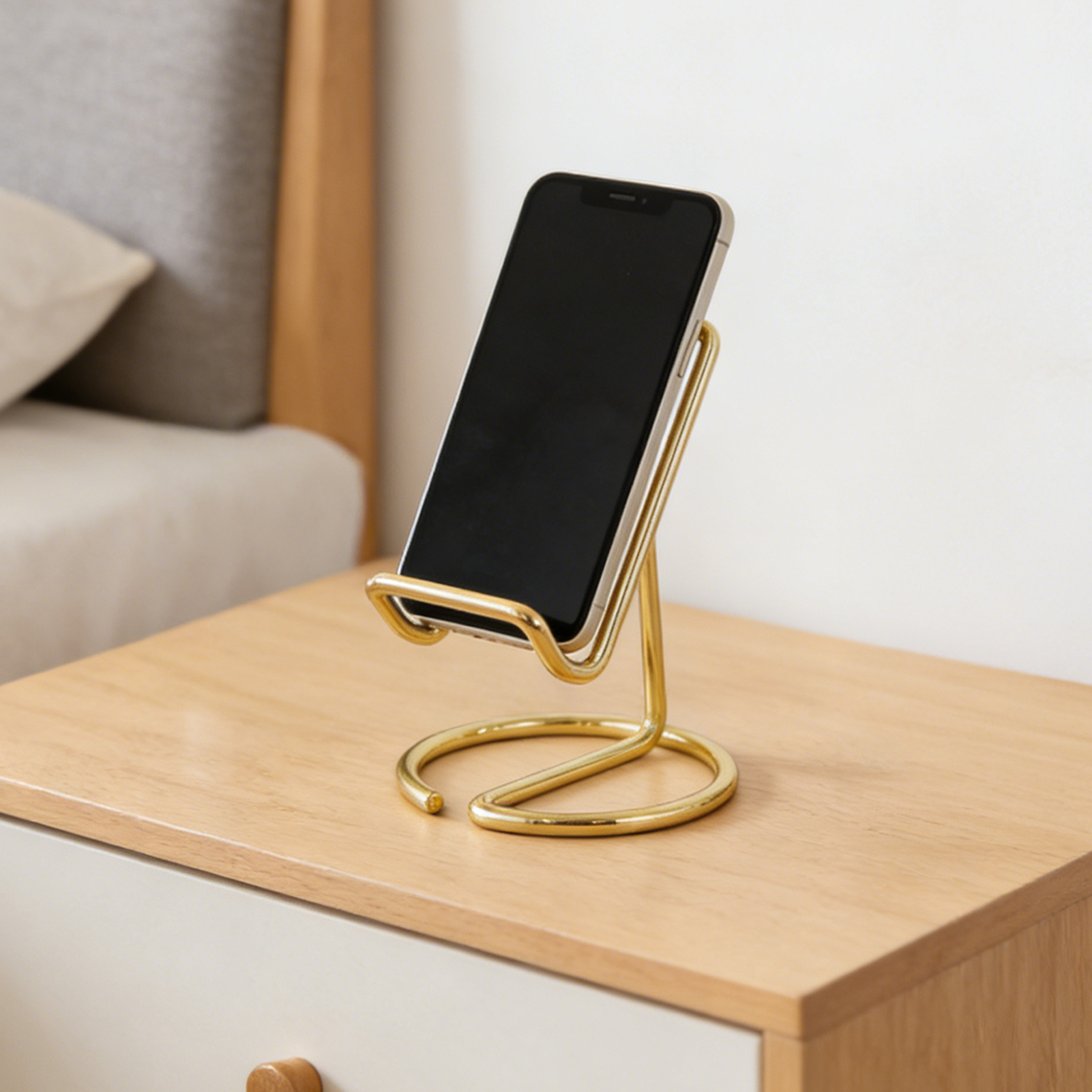 Home Office With Two Desks - Suporte de metal para telefone, arte