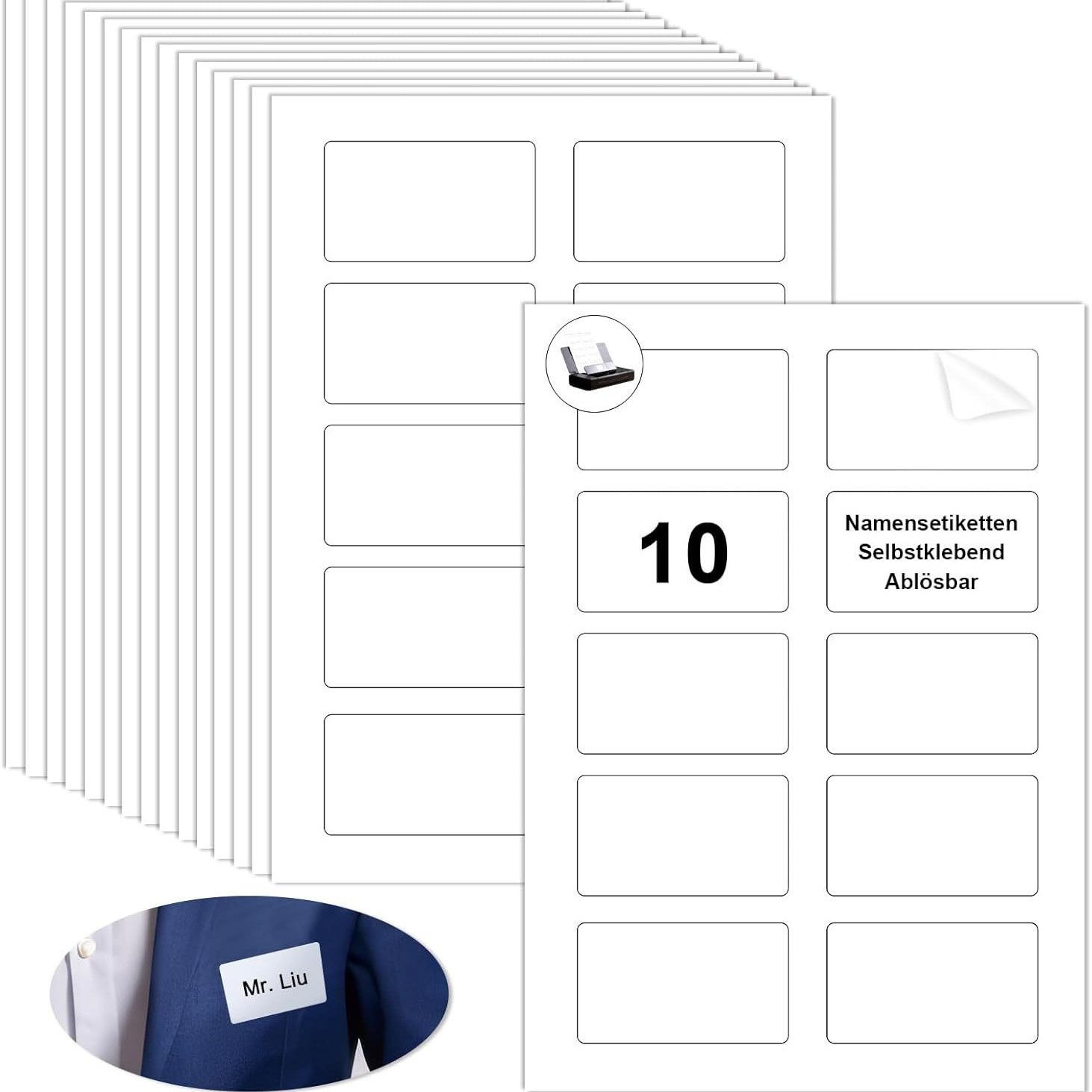 Home Office Organization - 20/80 folhas de papel adesivo a4
