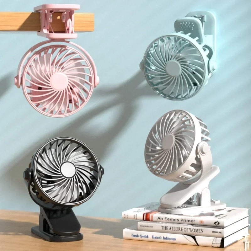 Standing Desk Electric - Ventilador Portátil com Clip USB, Ventilador