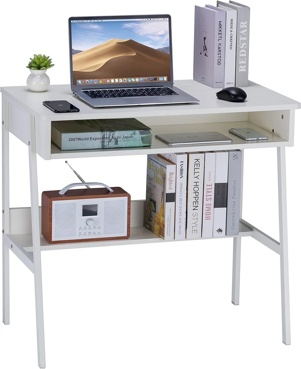 Home Office With Two Desks - Combohome Mobiliário para Casa, Mesa de