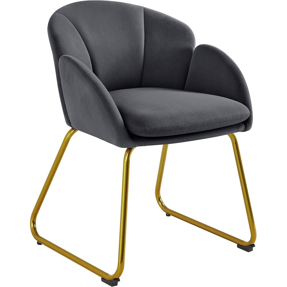 Home Office Kitchen - Poltrona de Veludo com Design Moderno,