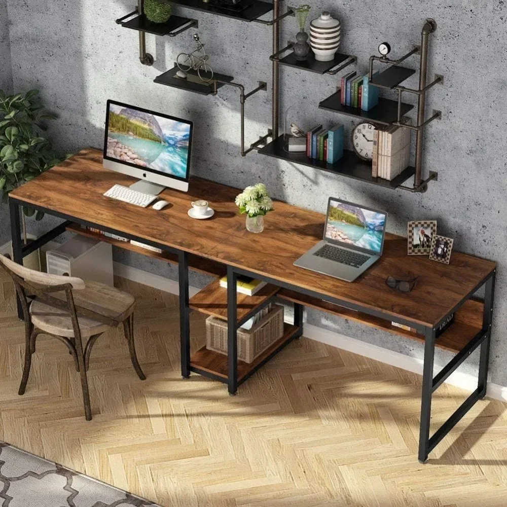 Home Office With Two Desks - # Mesa para duas pessoas com