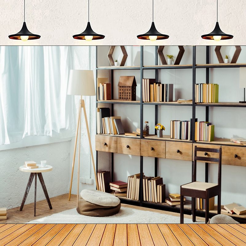 Home Office Background For Zoom - Fundo Fotográfico para Estante de Livros: