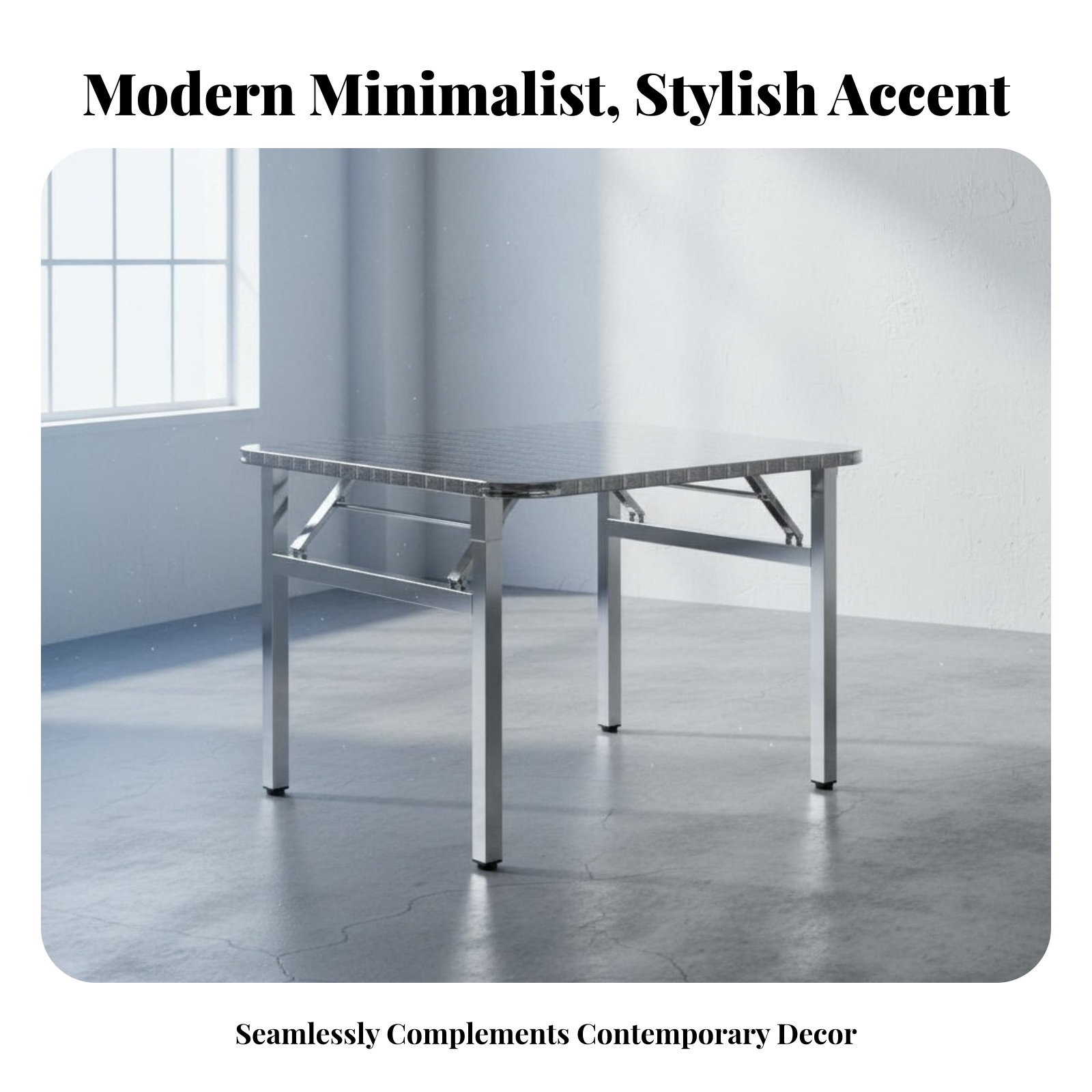 Office Table Home - Mesa Retangular Dobrável, Design Compacto, Móveis