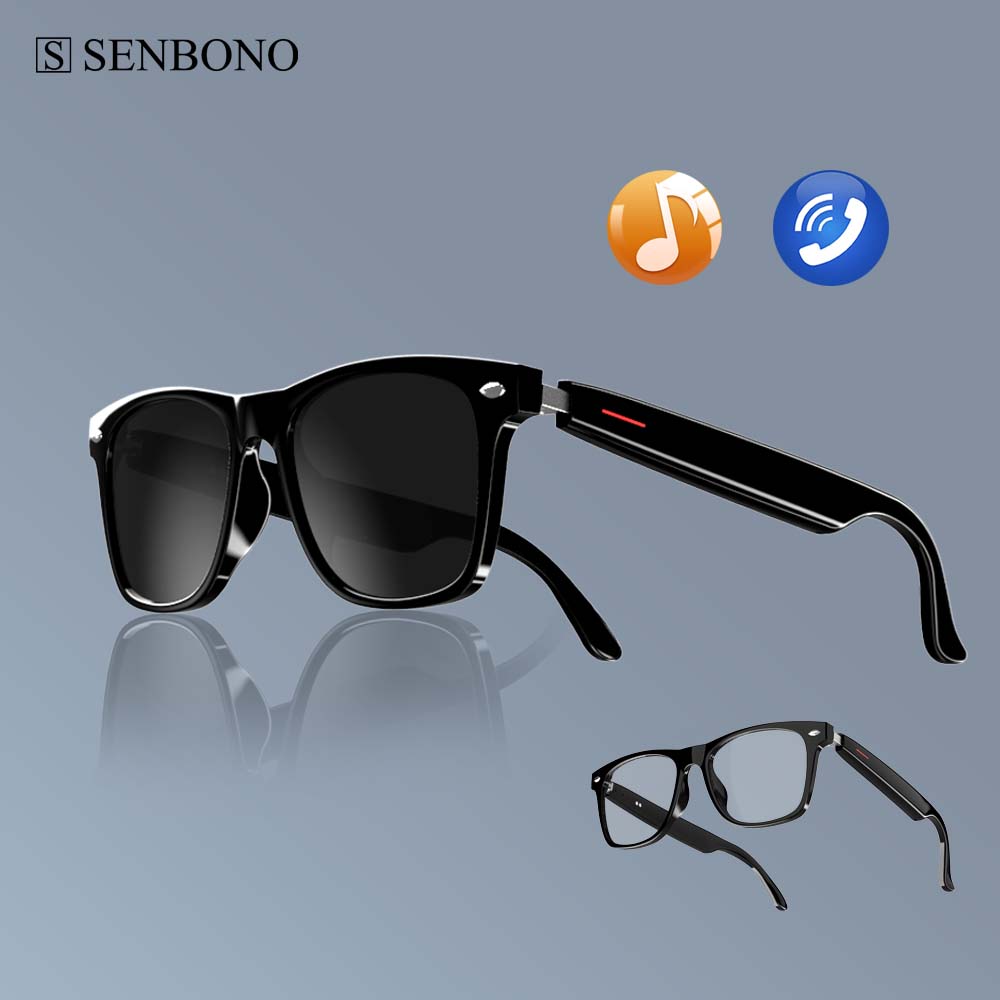 Blue Light Glasses - Óculos inteligentes SENBONO E13: lentes de
