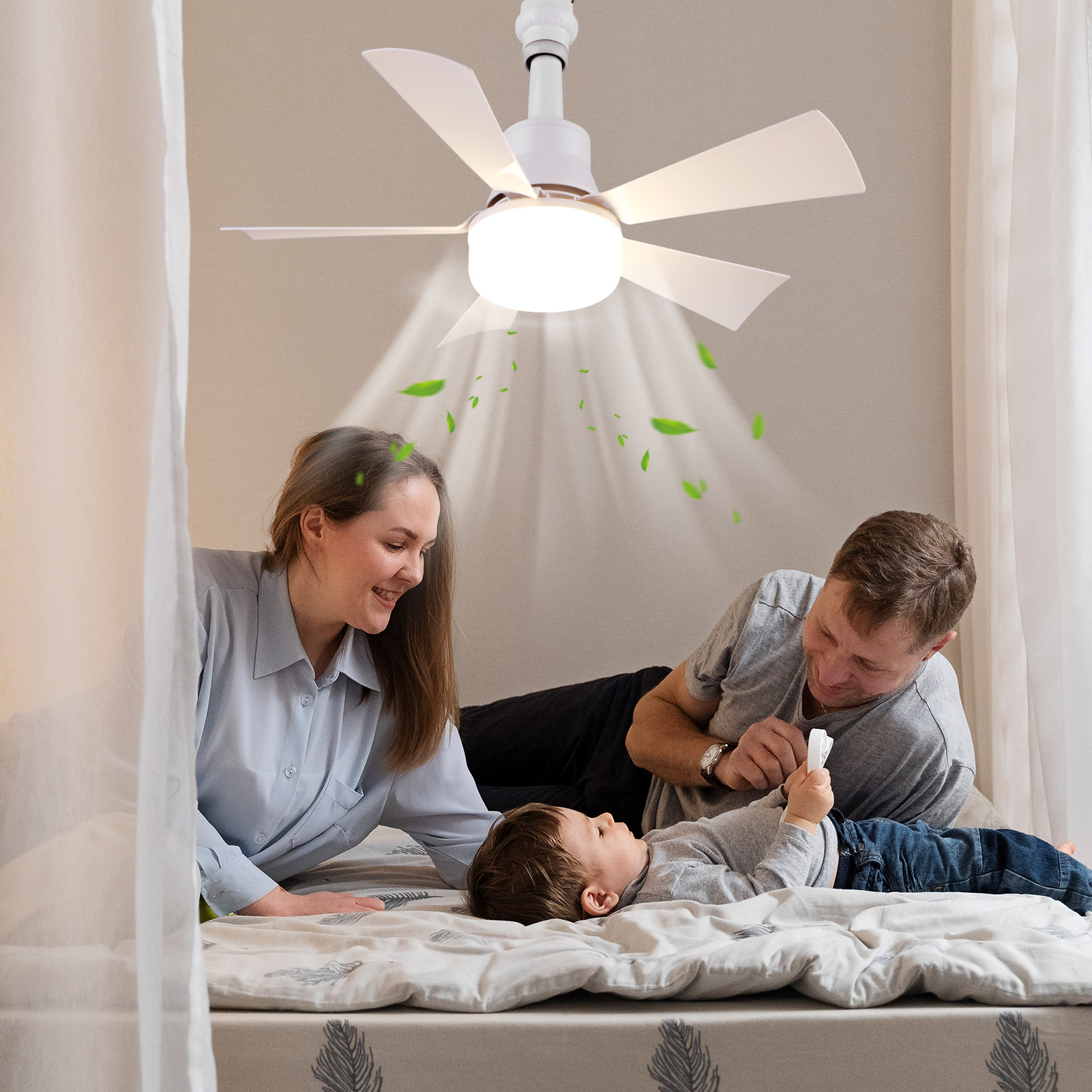 Ventiladores de Teto 2 em 1 co - Home Office Room avaliação e preço