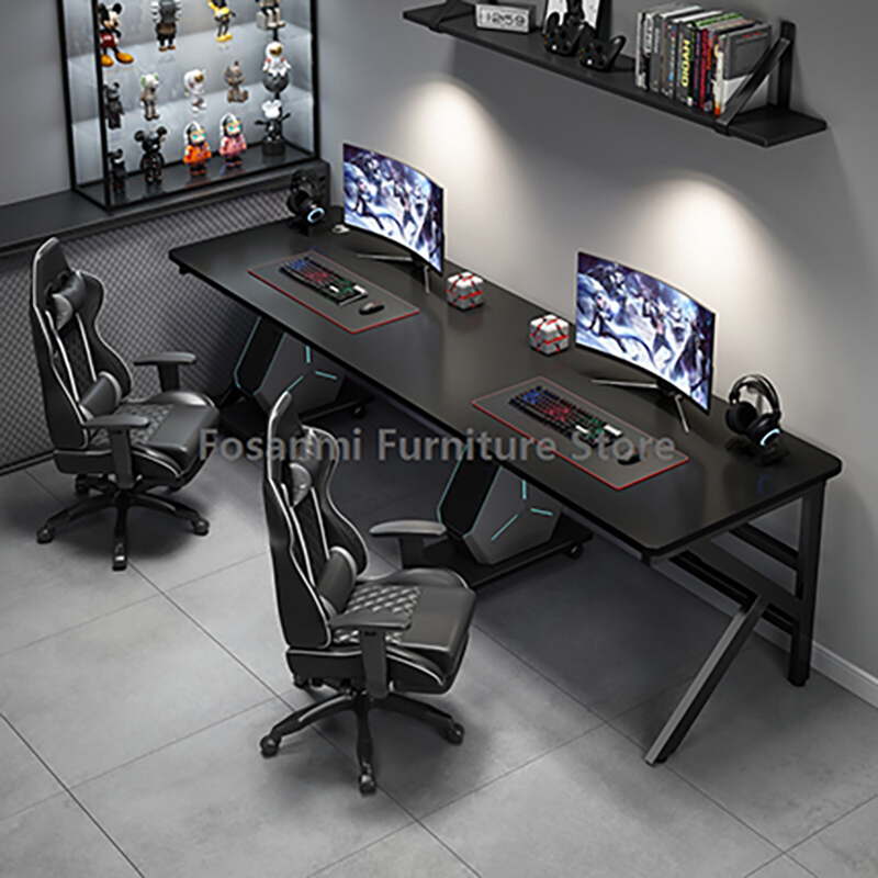 Mesa Gamer Grande para 2 Pesso - Home Office With Two Desks avaliação e preço