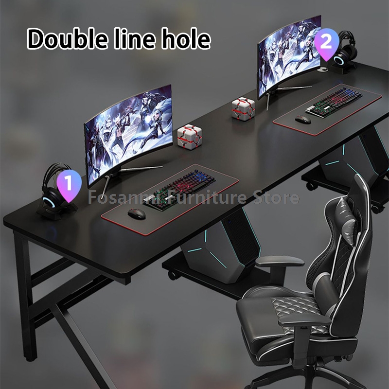 Mesa Gamer Grande para 2 Pesso - Home Office With Two Desks avaliação e preço
