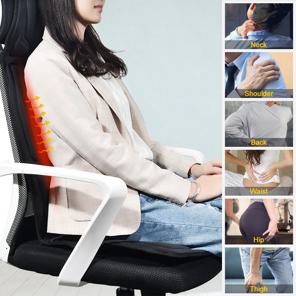 Aquecimento elétrico vibratóri - Mesh Back Cushion avaliação e preço