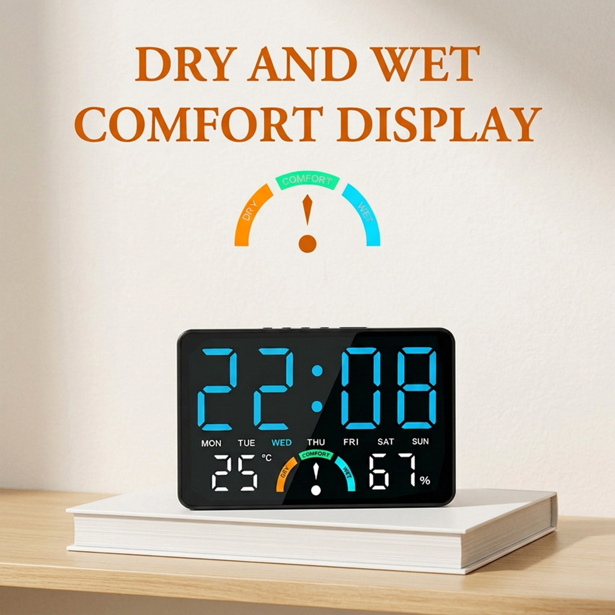Relógio Digital LED com Alarme - Led Desk Clock avaliação e preço
