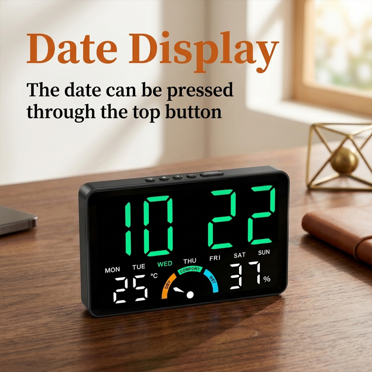 Relógio Digital LED com Alarme - Led Desk Clock avaliação e preço