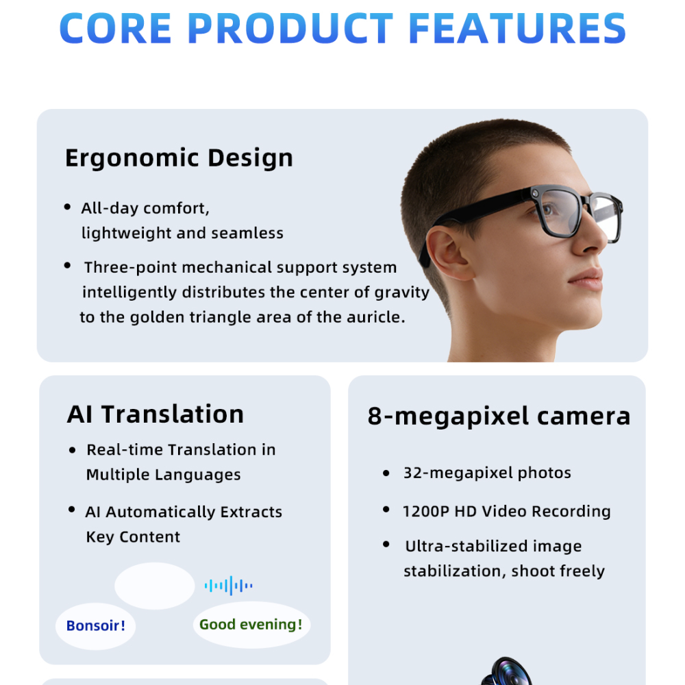 Óculos de Tradução em Tempo Re - Blue Light Glasses avaliação e preço