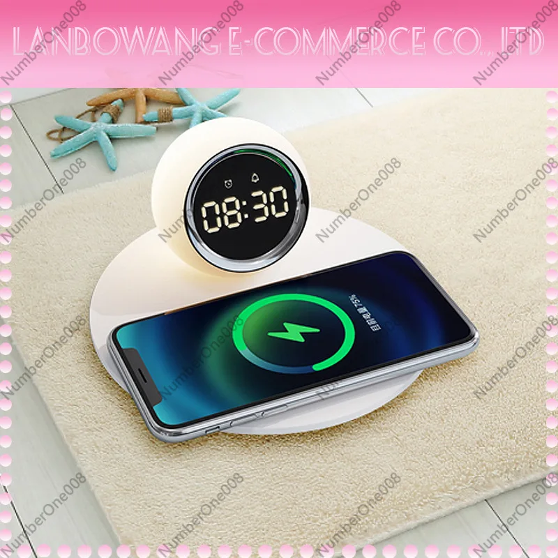 Carregador Sem Fio com Luz Not - Led Desk Clock avaliação e preço
