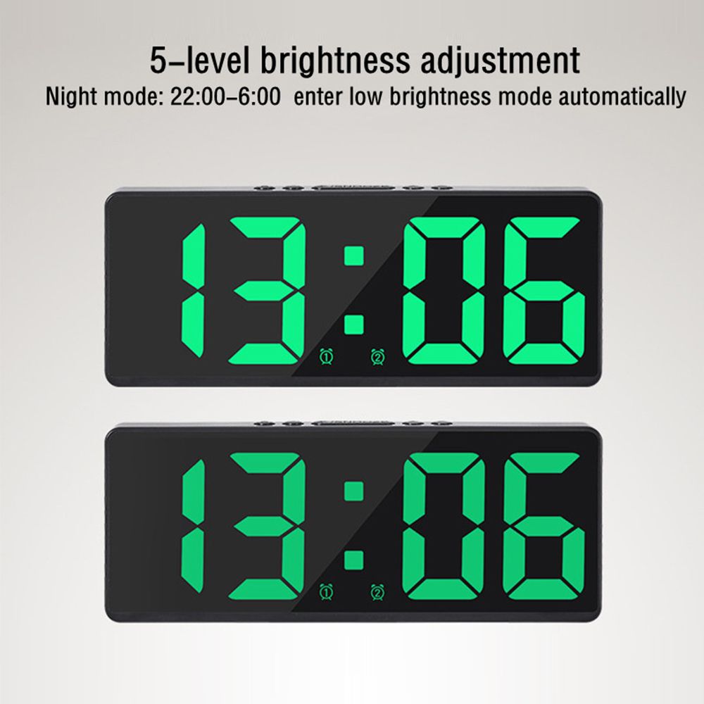 Controle de voz Despertador Di - Led Desk Clock avaliação e preço