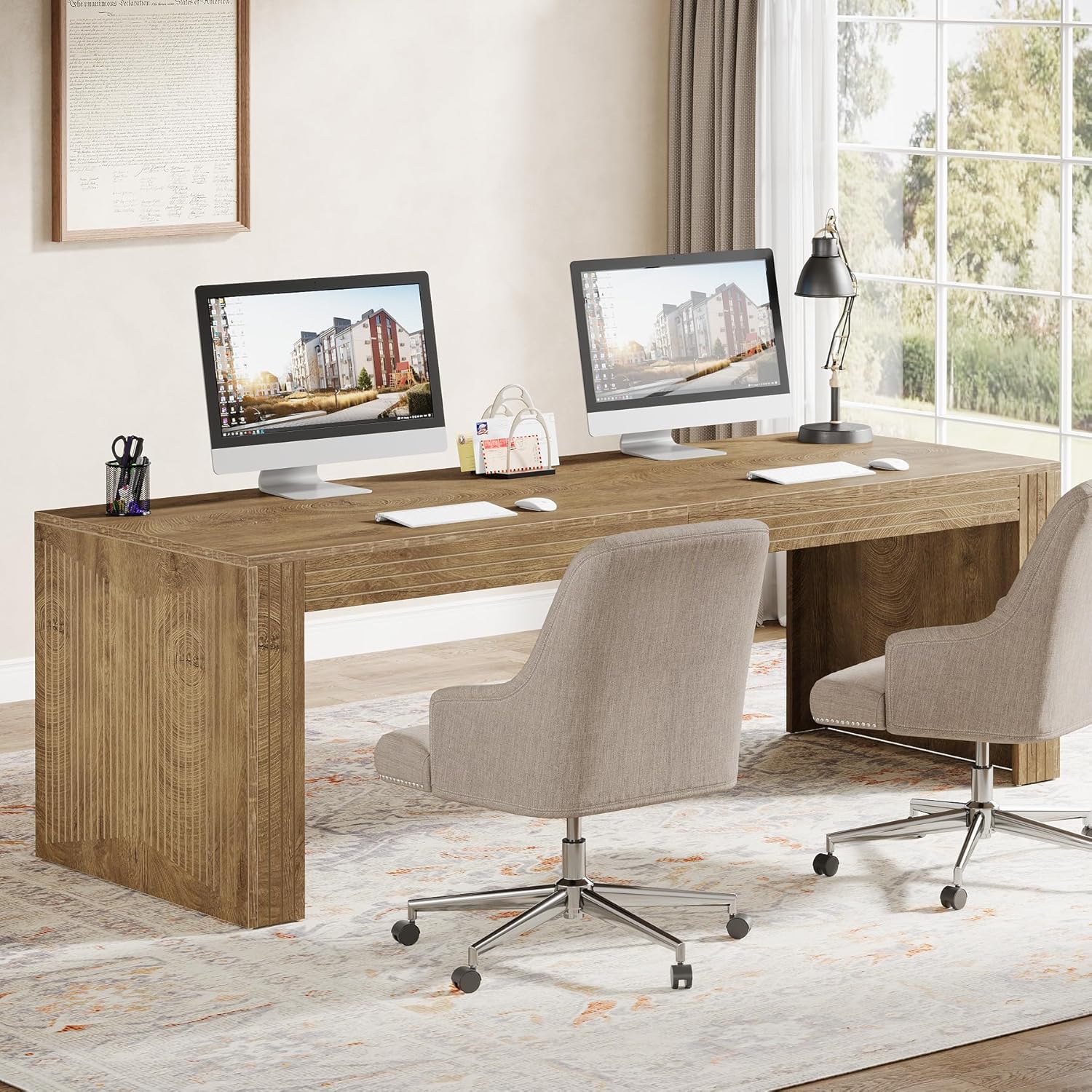 # Mesa de Computador Extra Lon - Home Office With Two Desks avaliação e preço
