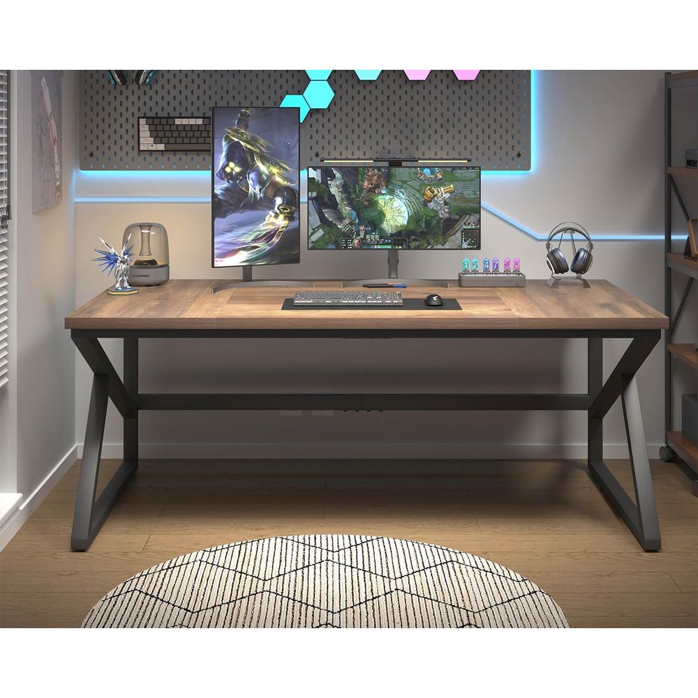 Mesa Dupla Extra Longa para Ho - Home Office With Two Desks avaliação e preço