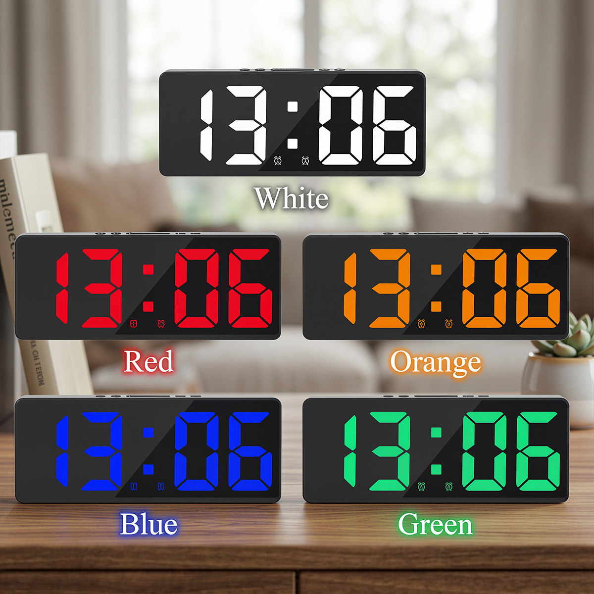 Despertador Digital com Contro - Led Desk Clock avaliação e preço