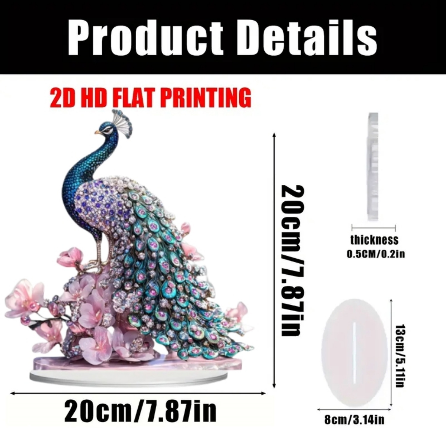 Estátua Elegante de Pavão em A - Office Table Home avaliação e preço