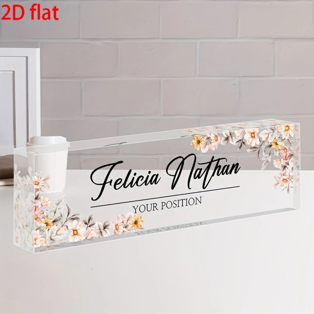 [2D Plano] Placa de Nome Perso - Office Table Home avaliação e preço