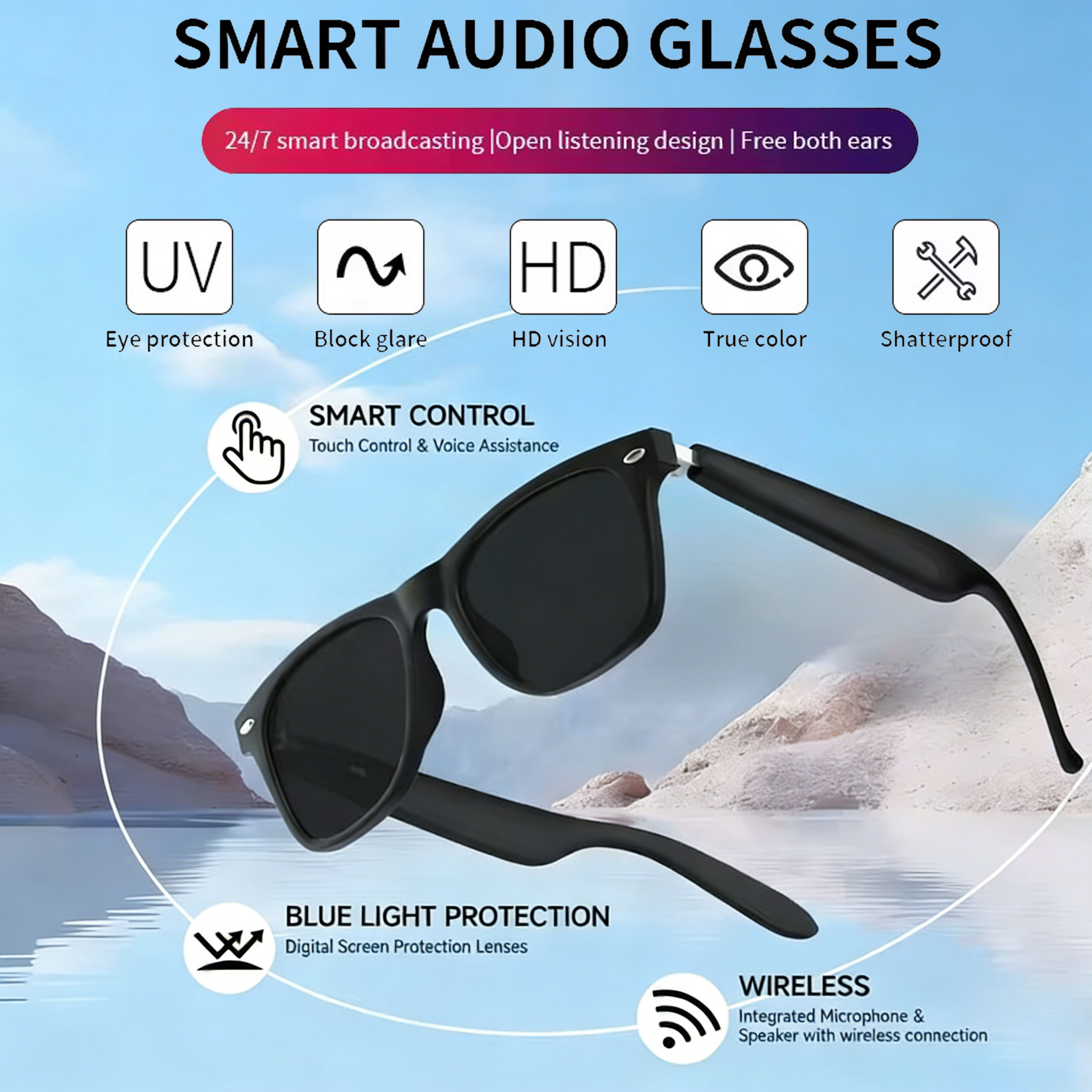 Novos Óculos Inteligentes com  - Blue Light Glasses avaliação e preço