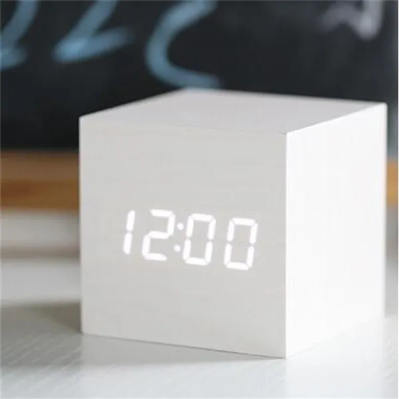 Controle de voz relógio eletrô - Led Desk Clock avaliação e preço