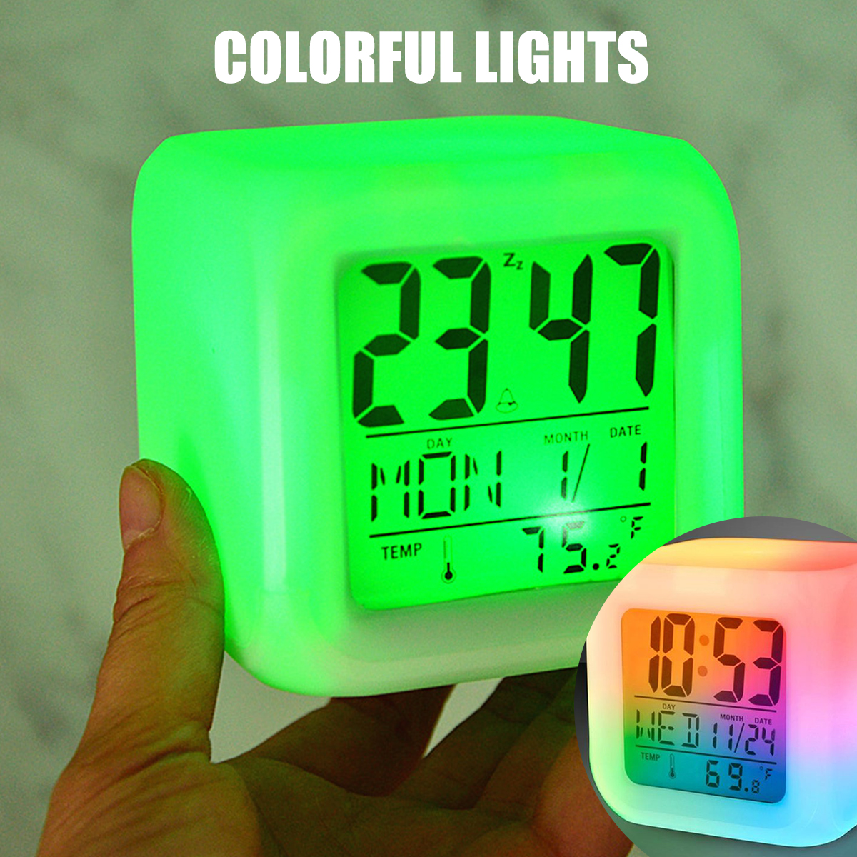 Despertador digital led mini r - Led Desk Clock avaliação e preço