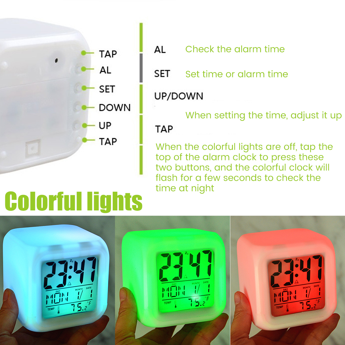Despertador digital led mini r - Led Desk Clock avaliação e preço