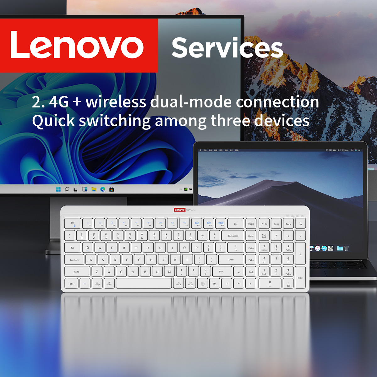 Teclado Sem Fio Lenovo de Cone - Home Office Uk avaliação e preço