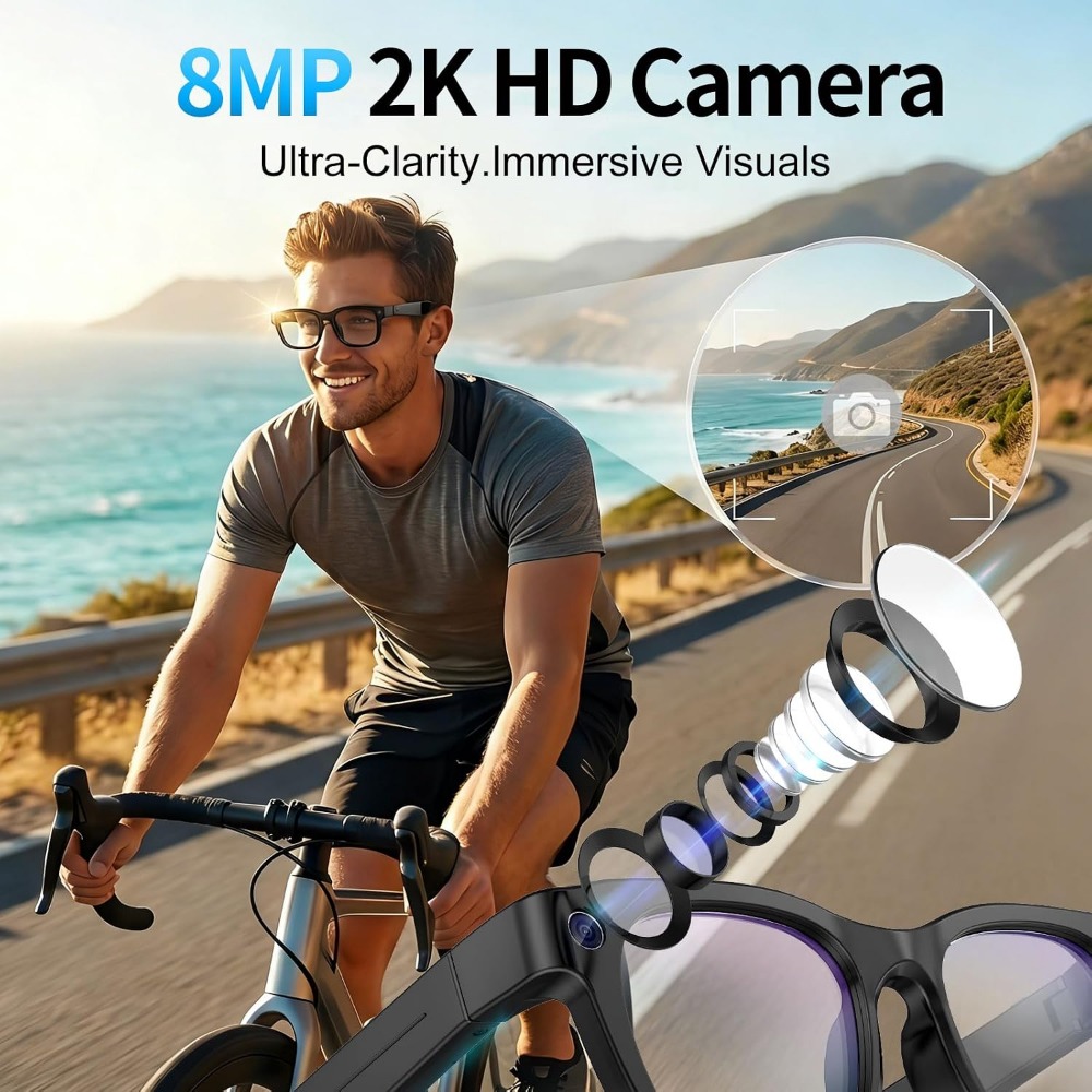 Óculos de Vídeo HD Multifuncio - Blue Light Glasses avaliação e preço