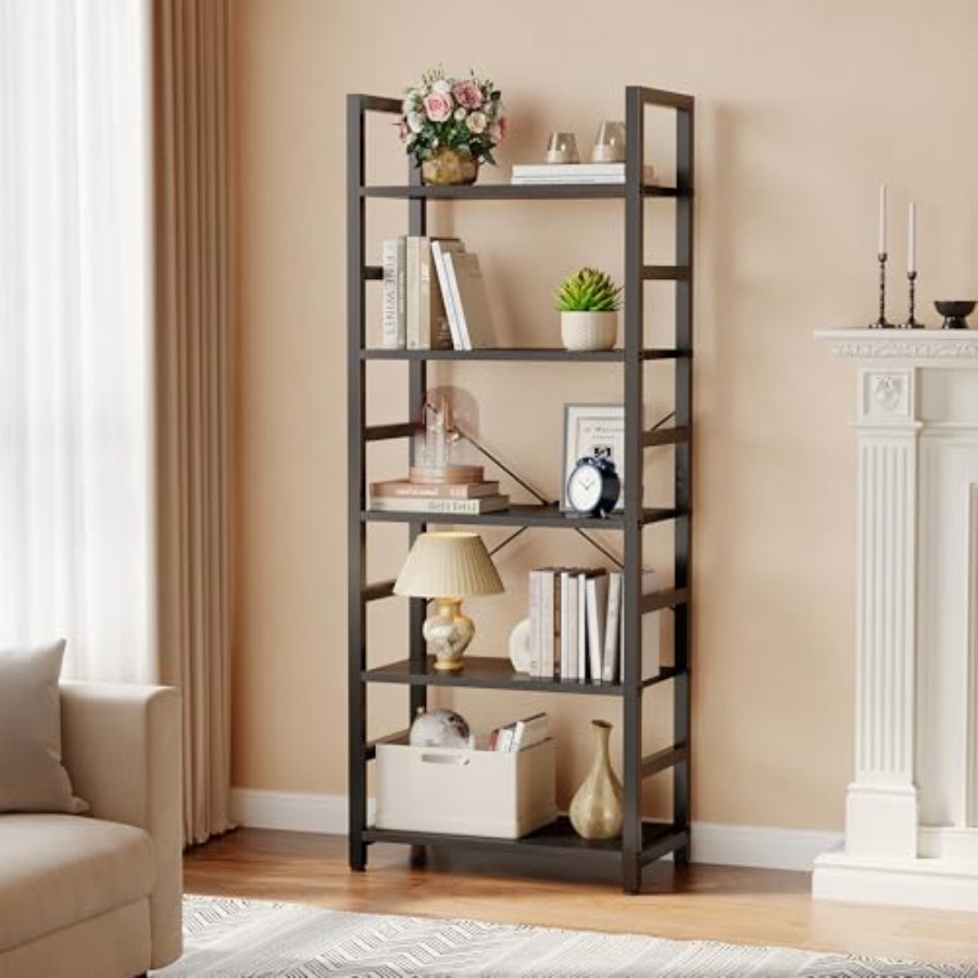Estante de Livros de 5 Níveis, - Home Office Room avaliação e preço