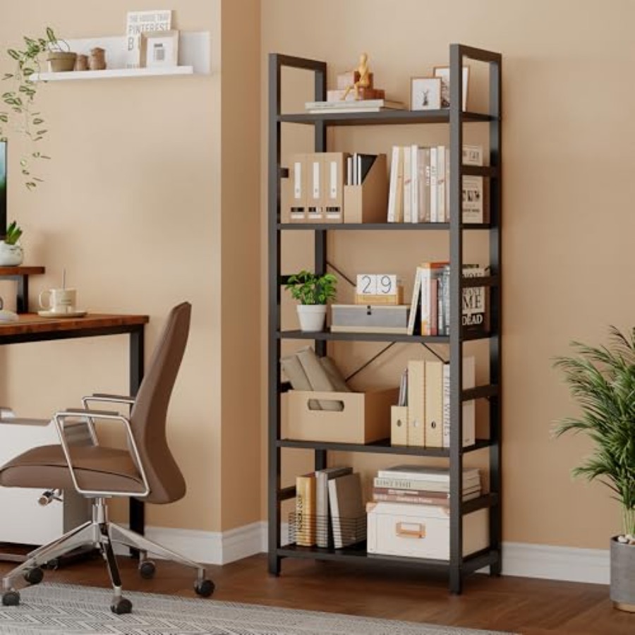 Estante de Livros de 5 Níveis, - Home Office Room avaliação e preço