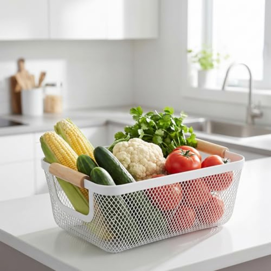 Conjunto de 6 Cestos de Arame  - Home Office Kitchen avaliação e preço