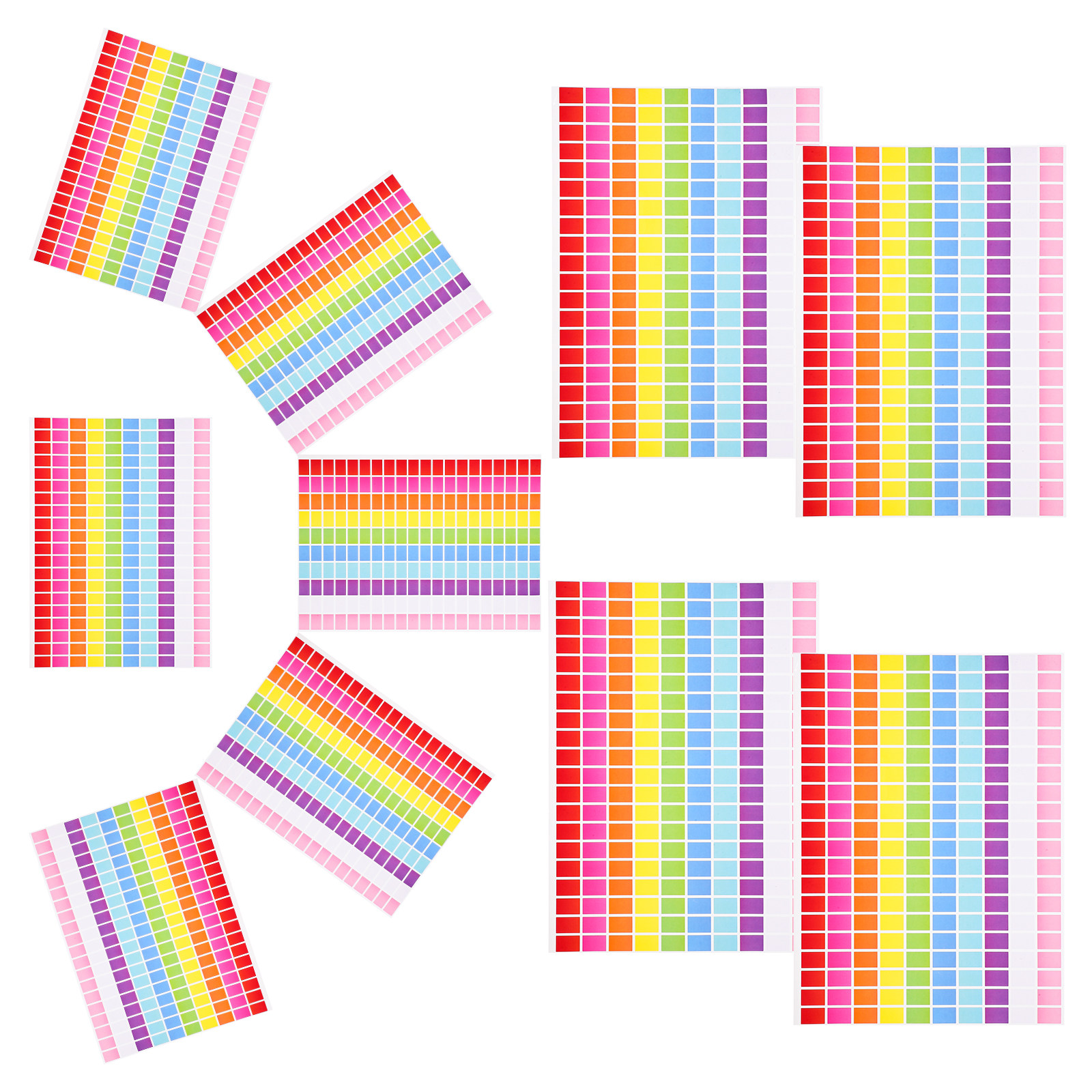 10 Folhas de Etiquetas Colorid - Home Office Organization avaliação e preço