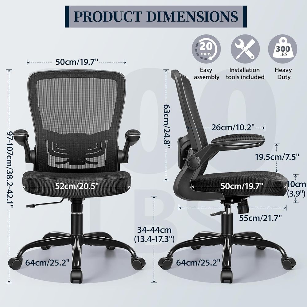 Cadeira Giratória Ergonômica c - Home Office Room avaliação e preço