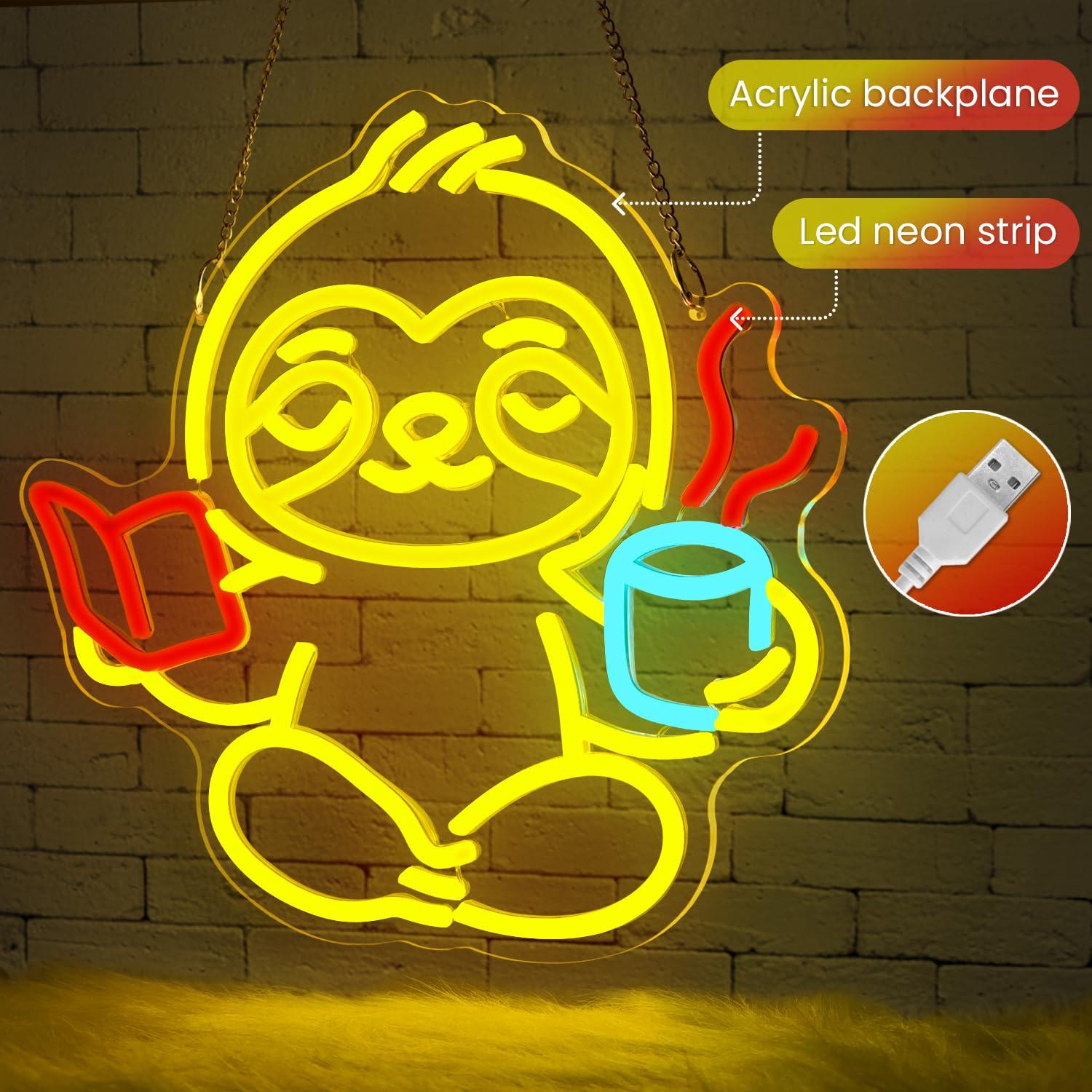 Luminária Neon de Preguiça USB - Home Office Room avaliação e preço