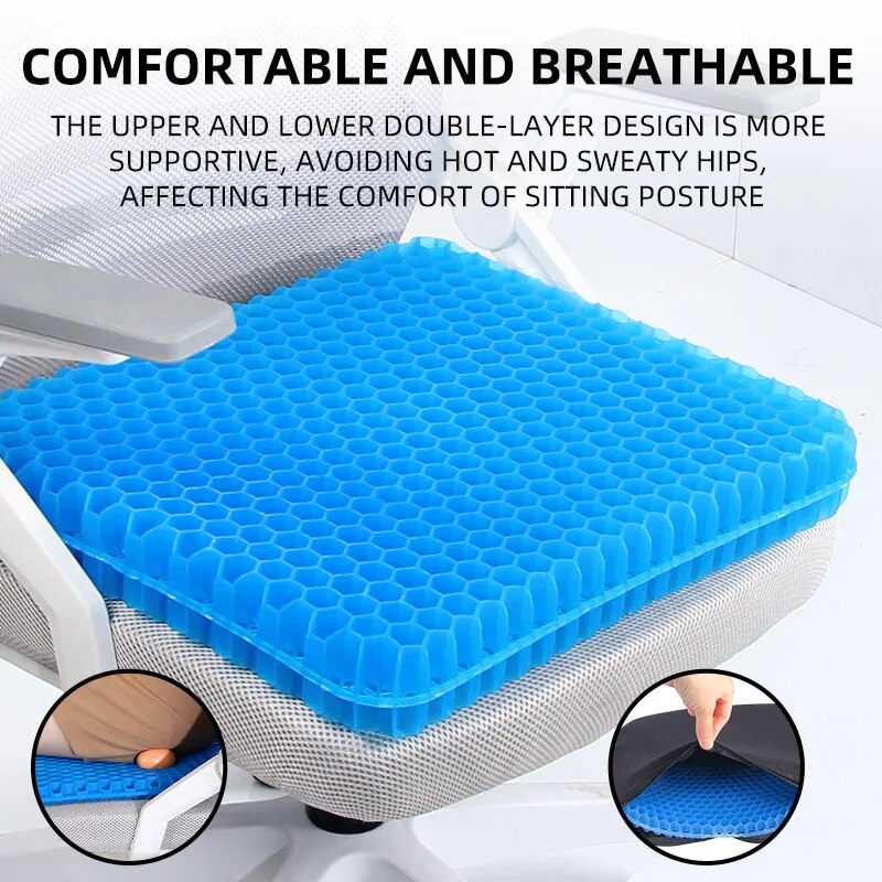 Almofada de gel extra grossa c - Mesh Back Cushion avaliação e preço