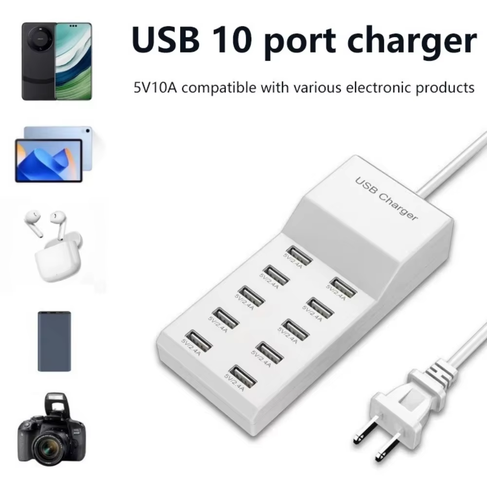 10 portas usb hub carregador r - Home Office Uk avaliação e preço