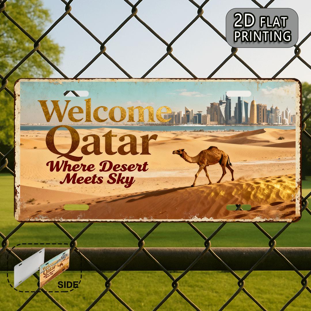 Placa Decorativa de Metal Vint - Home Office Qatar avaliação e preço