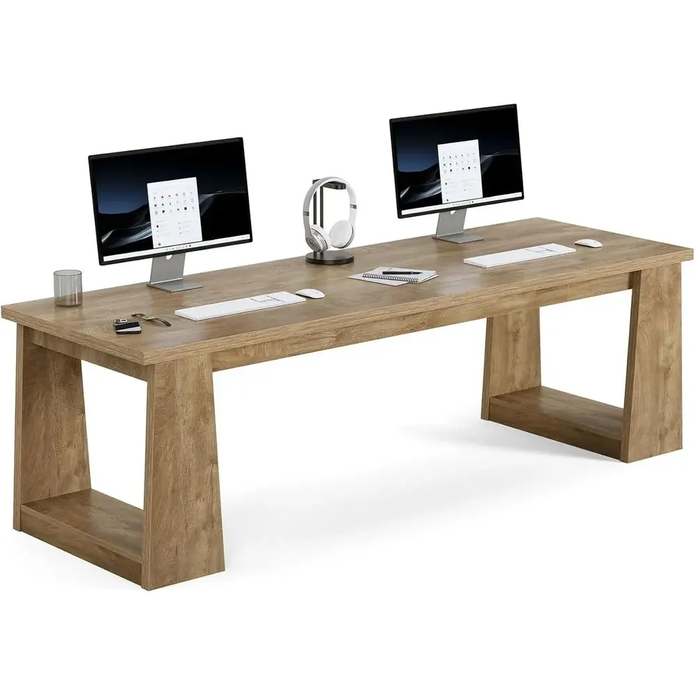 Mesa de escritório rústica mar - Home Office With Two Desks avaliação e preço