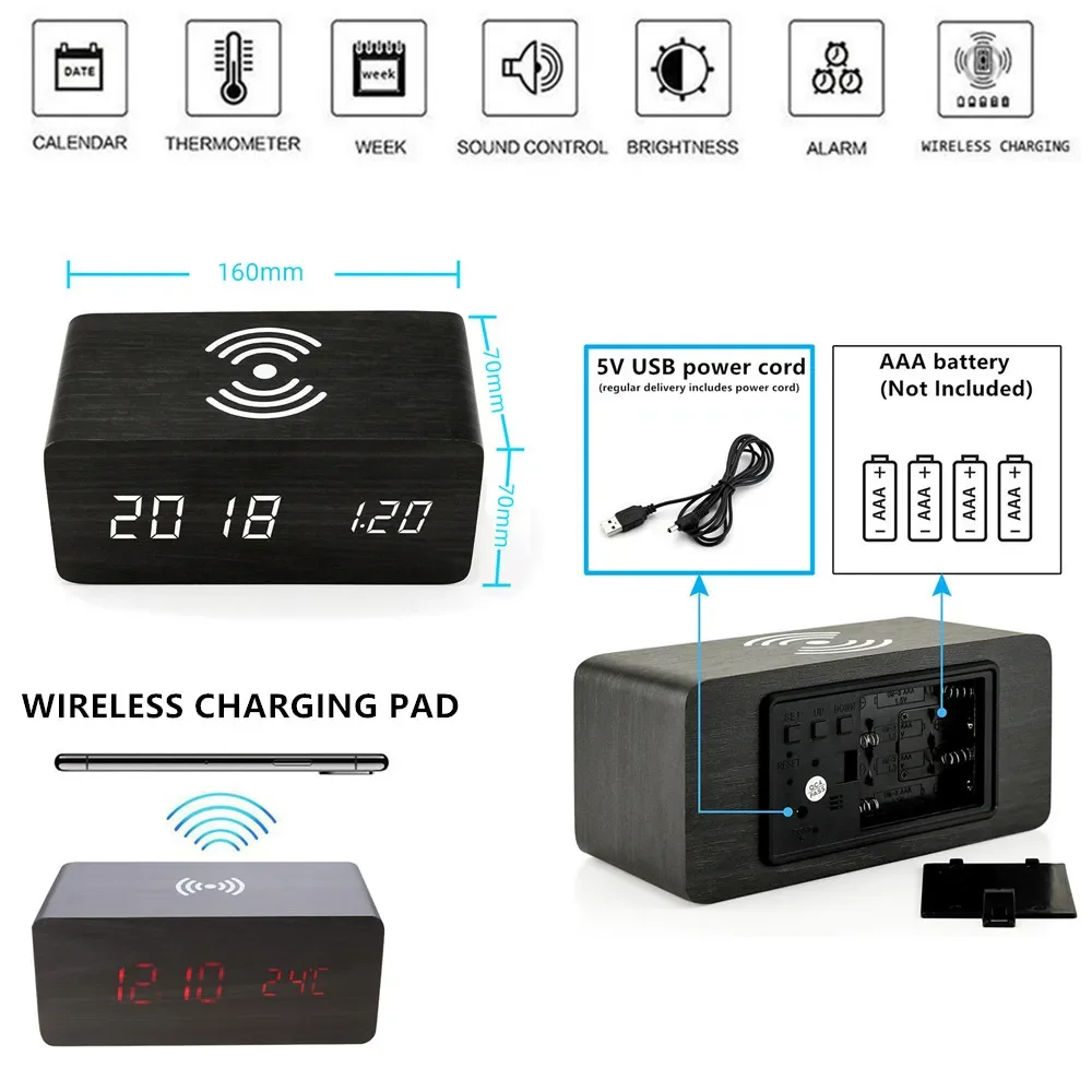 Despertador led digital de mad - Led Desk Clock avaliação e preço