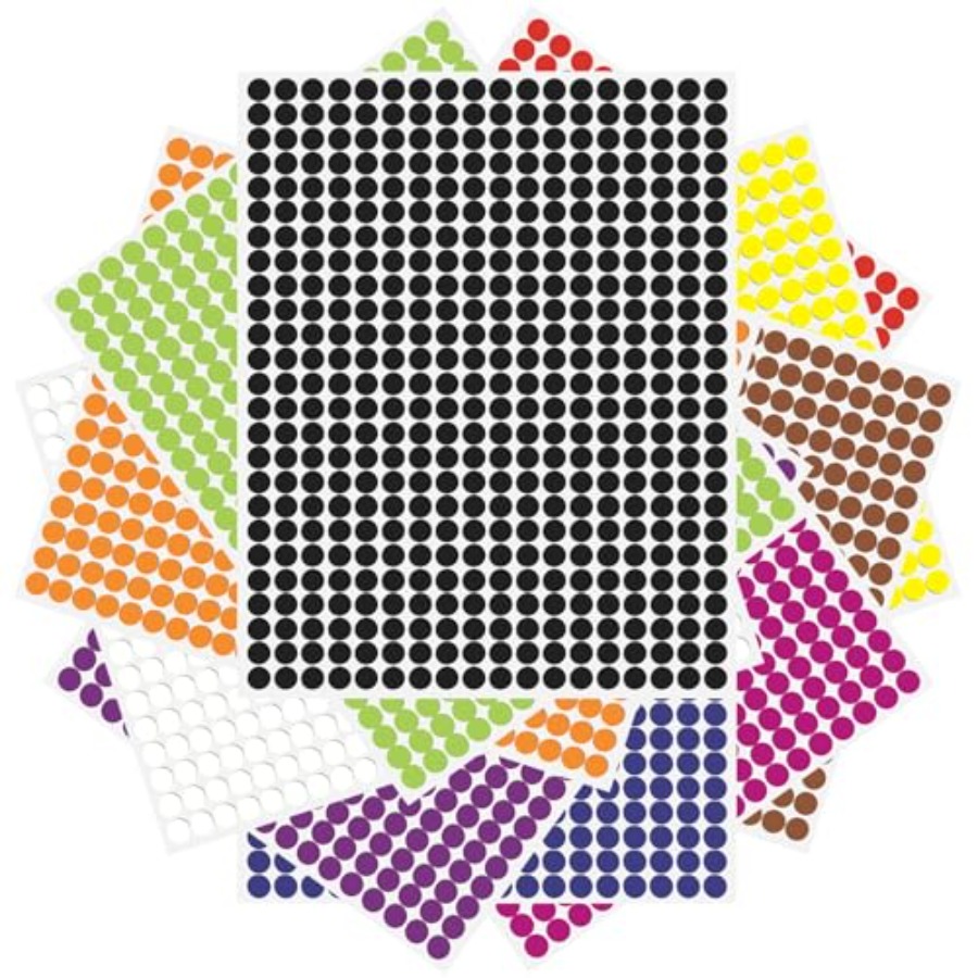 4500 Adesivos Pequenos Colorid - Home Office Organization avaliação e preço