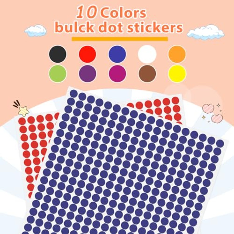 4500 Adesivos Pequenos Colorid - Home Office Organization avaliação e preço